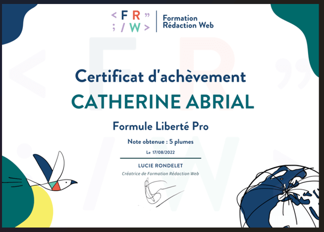 certificat rédaction web seo