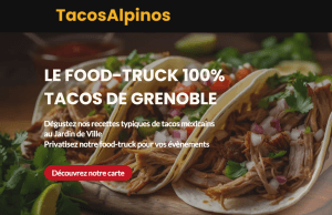 site vitrine d'un foodtruck